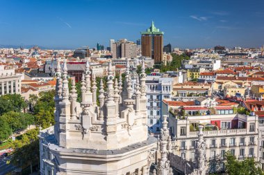 Madrid, İspanya 'nın gündüz manzarası.