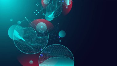 Moda soyut kablo çerçevesi arka planı. Modern bilim ya da teknoloji sanat unsurları. Yüzey çizimi. Vektör.