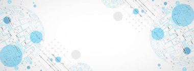 Soyut teknoloji küresi arka planı. Genel ağ kutsaması.