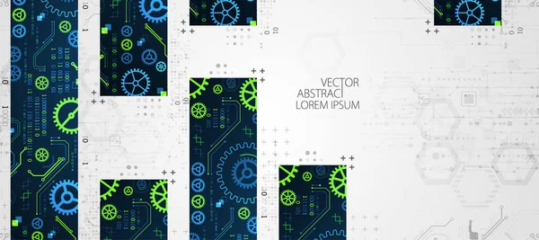 Abstract Vertical Technology Background Communication Concept Futuristic Digital Innovation Background — Stock Vector