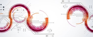 Soyut teknoloji konsepti. Devre kartı, yüksek bilgisayar rengi arkaplan. İçerik, web - şablon, iş teknolojisi sunumu için alanı olan vektör illüstrasyonu.