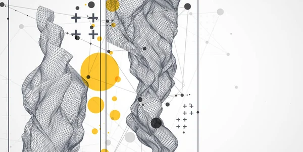 Science Moderne Fond Abstrait Illustration Surface Vecteur — Image vectorielle