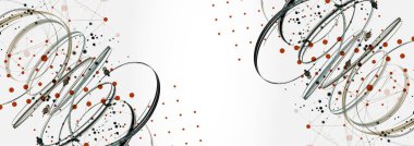 Bilim ve teknoloji sunumu için şablon. Pleksus biçimi arkaplanı.