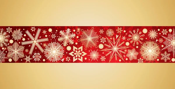 クリスマスの背景デザインをお祝いします さまざまな種類のスノーフレーク ベクター — ストックベクタ