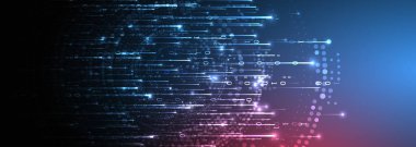 Bilgi teknolojisi geçmişi. El çizimi vektör