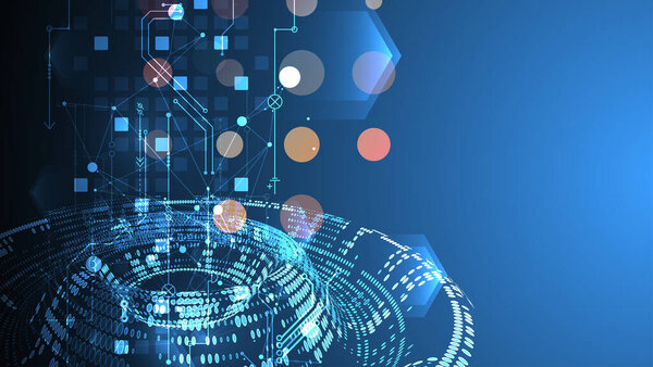 Вектор полутонов. Технологический абстрактный фон. 