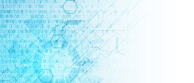 Çember şeklinde oluşmuş teknik elementlerin kullanımıyla bilimsel ve teknolojik kavram.