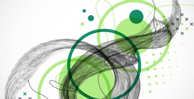 Soyut sanat geçmişi. Modern bilim ya da teknoloji sanat unsurları. Yüzey çizimi. El yapımı vektör.