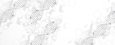 Tasarım çalışmaları için soyut altıgen fütüristik arka plan