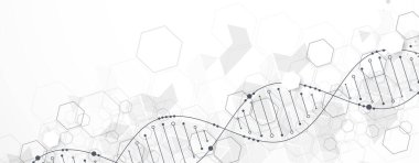 Tasarım çalışmaları için soyut altıgen fütüristik arka plan