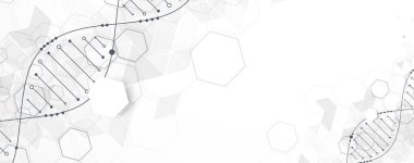 Tasarım çalışmaları için soyut altıgen fütüristik arka plan