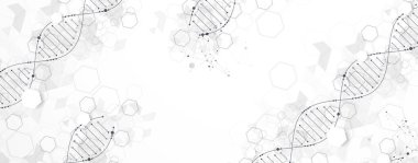 Tasarım çalışmaları için soyut altıgen fütüristik arka plan