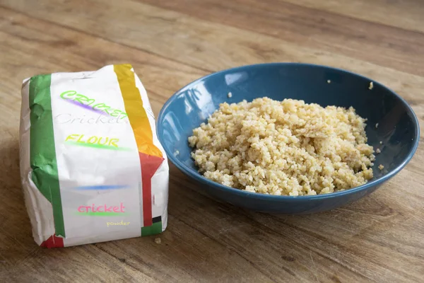 alternative food made with cricket flour