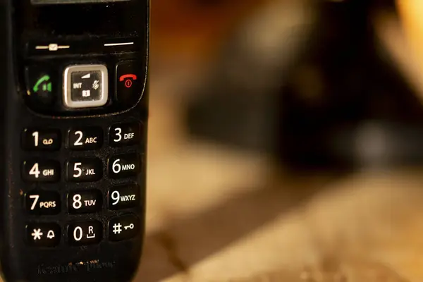 concept of feature phone with the keyboard of an ol phone