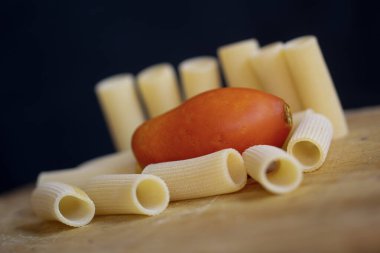 pasta with fresh san Marzano tomato clipart