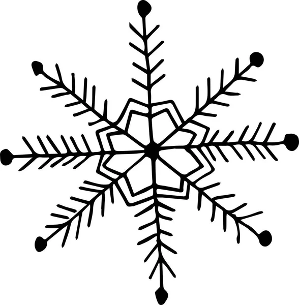 Simple Christmas Snowflake — Stock Photo, Image