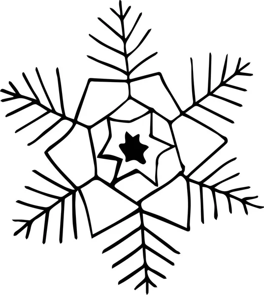 Simple Christmas Snowflake — Stock Photo, Image