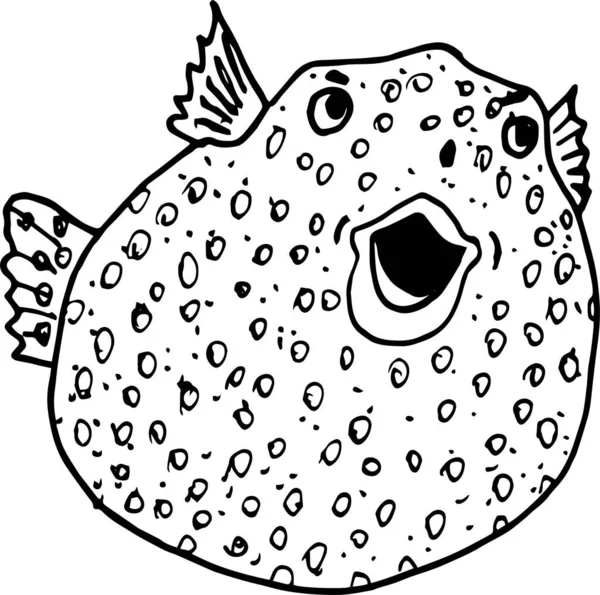 Cute fish on a white background