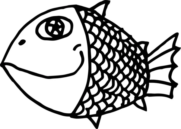 Αστεία Ψάρια Λευκό Φόντο — Φωτογραφία Αρχείου