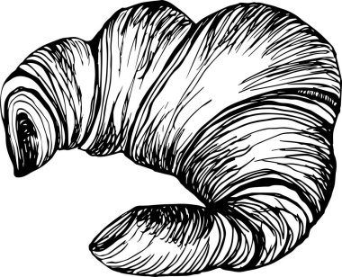 Fransız kruvasan çizimi.