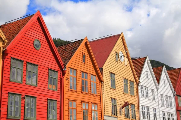 Město Bergen Norsku Bryggen Quarter Unesco World Heritage Site — Stock fotografie