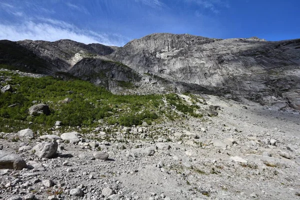 Norvegia Paesaggio Montano Montagna Svartenibba Nel Parco Nazionale Jostedalsbreen — Foto Stock