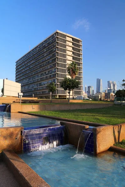 Tel Aviv Israel 2022年11月3日 以色列特拉维夫市政厅大楼 特拉维夫是以色列的经济和技术中心 — 图库照片