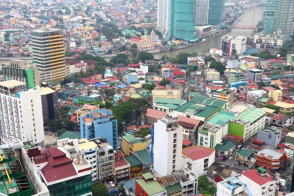 Poblacion Bezirk Makati Stadt Manila Hauptstadt Der Philippinen Luftaufnahme — Stockfoto