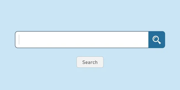 オンライン検索ボックステンプレート 検索エンジンウェブサイト空の検索フィールド — ストックベクタ