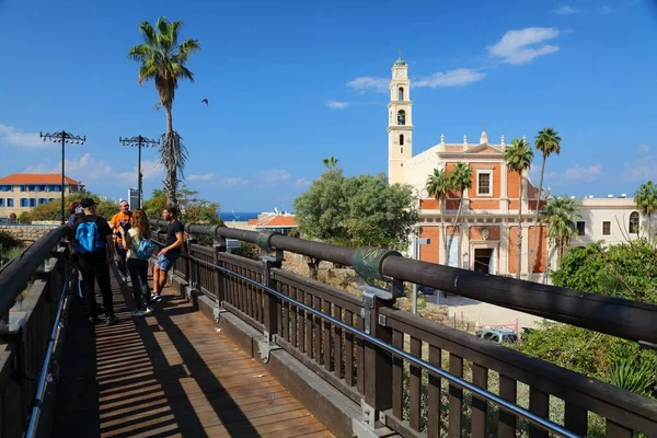 Tel Aviv Israel November 2022 Menschen Besuchen Die Wunschbrücke Der — Stockfoto
