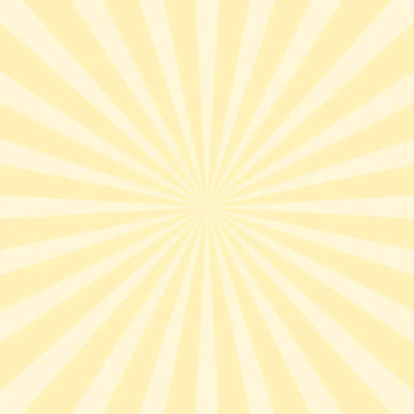 Retro Hintergrundstrahlen Sunburst Muster Gelb Produktmarketing Vektor Hintergrund Radial Platzendes — Stockvektor
