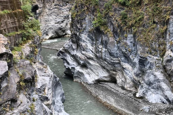 Parque Nacional Taroko Taiwan Yanzikou Gruta Andorinha Vista Canyon Trilha — Fotografia de Stock