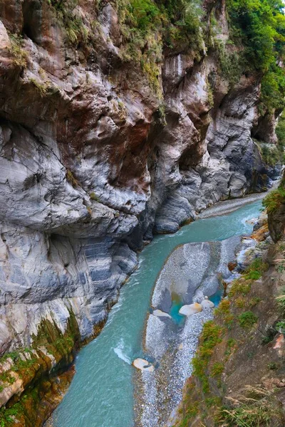 台湾的太子国家公园燕子口 燕子石窟 小径峡谷景观 — 图库照片