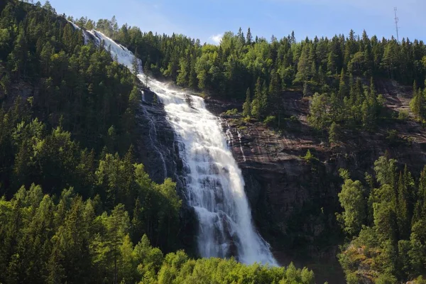 Prachtige Plek Noorwegen Reiarsfossen Waterval Bygland Noorwegen — Stockfoto