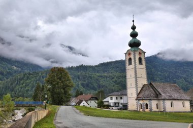 Vorderberg town in Gailtal, Austria. Small town in Styria state.