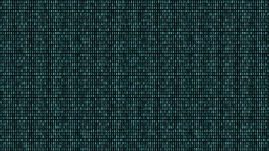 Abstract technology digital background. Binary code stream seamless vector pattern. Computer code seamless turquoise blue texture.