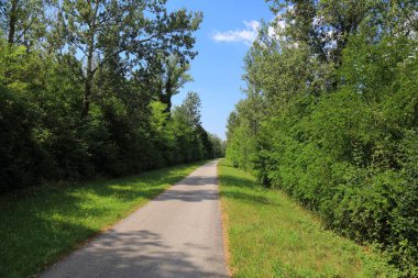 Danube Cycle Path (Donauradweg). Long distance bicycle route in Austria.