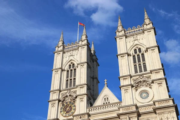 Westminster Abbey Fassade Wahrzeichen London Gotische Abteikirche Der City Westminster — Stockfoto