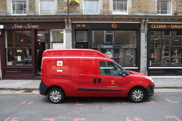 London Storbritannien Juli 2019 Royal Mail Leverans Van Fiat Doblo — Stockfoto