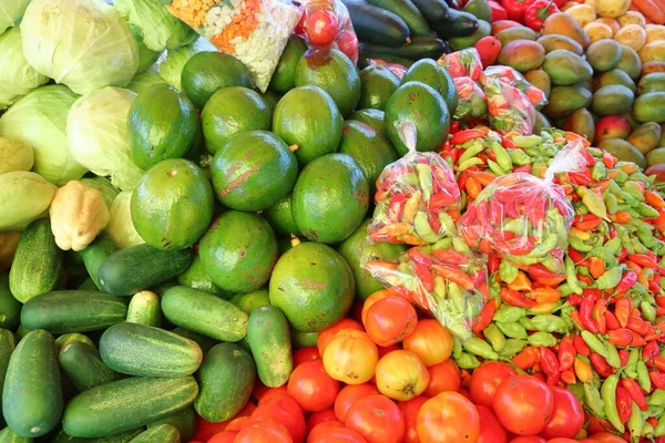 Guadeloupe Trh Ovocem Zeleninou Pointe Pitre Největší Město Guadeloupe — Stock fotografie