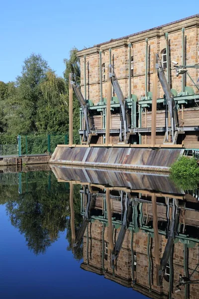 Muelheim Der Ruhr Stad Duitsland Waterkrachtcentrale Aan Ruhr — Stockfoto