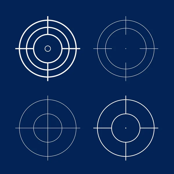 Vector Crosshair Set Crosshair Icons Sniper Rifle Video Game — Stock Vector