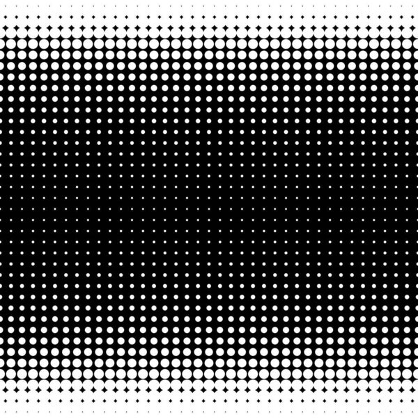 Halftone dots texture. White on black half tone vector pattern.