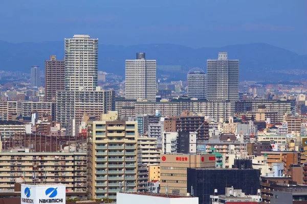 Osaka Japón Noviembre 2016 Skyline Urbano Del Distrito Tomobuchicho Miyakojima —  Fotos de Stock