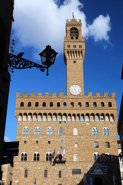 Palazzo Vecchio Florencia Casco Antiguo Arquitectura Románica Toscana Italia — Foto de Stock