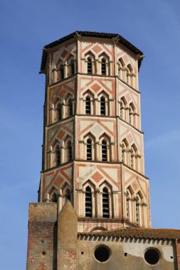Lombez kasabası Gers Bölümü, Fransa. Saint Mary Katedrali (Katedral Sainte-Marie).