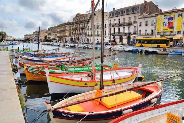Sete Frankreich Oktober 2021 Kanalblick Der Innenstadt Von Sete Frankreich — Stockfoto