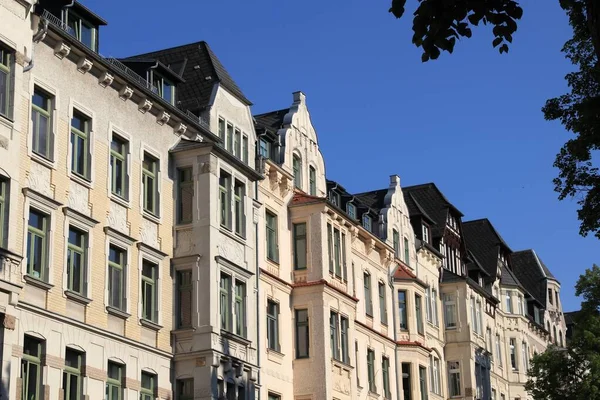 Chemnitz Stad Duitsland Residentiële Architectuur Oost Duitsland Appartementengebouwen Van Wijk — Stockfoto