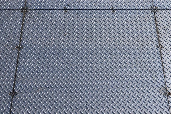 Podłoga Blachy Diamentowej Przemysł Hutniczy Tekstura Stalowa — Zdjęcie stockowe