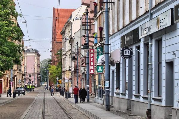 Wroclaw Polónia Maio 2018 Pessoas Visitam Cidade Velha Wroclaw Polônia — Fotografia de Stock